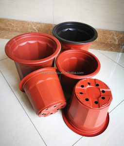 Vaso de flores de jardim macio atacado de fábrica V9 baixo preço plástico personalizado plantador de plástico clássico vaso de plástico duro/80mm 90mm