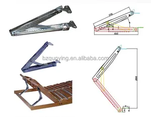 家具備品折りたたみ式ベッドヘッドレストヒンジ