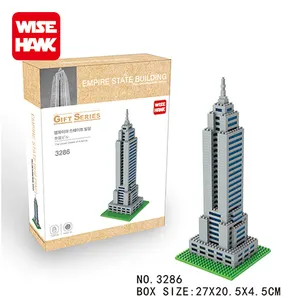 Spaß weltberühmte Empire State Building Block Lernspiel zeug für Erwachsene