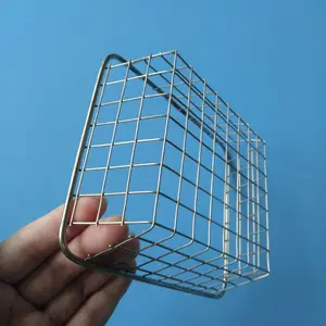 Wire Mesh Basket Mini Stainless Steel Wire Mesh Metal Fruit Chef Storage Basket