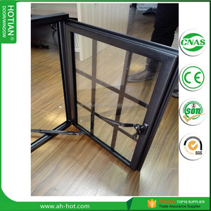 moderno de hierro forjado ventana insonorizadas doble vidrio rejas de hierro ventana popular para cafe <span class=keywords><strong>casa</strong></span> - Product Image 1