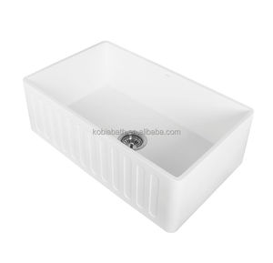 K-K003 Panneau <span class=keywords><strong>Surélevé</strong></span> ou Cannelé Réversible résine pierre Ferme Évier <span class=keywords><strong>de</strong></span> Cuisine - Product Image 5
