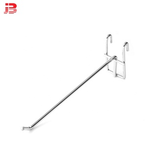 Cửa hàng lịch thi đấu 150,200,300mm Độc <span class=keywords><strong>Prong</strong></span> Meshwall Hiển Thị Chrome Kim Loại Gridwall Móc - Product Image 3