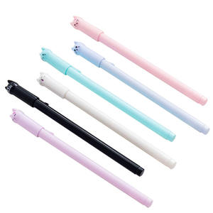 <span class=keywords><strong>ปากกา</strong></span>เจลพลาสติกสีลูกกวาด ลายแมวหางสวิงน่ารัก <span class=keywords><strong>สำหรับ</strong></span>นักเรียน หัวเข็ม 0.5 มม. หมึกดำ - Product Image 4