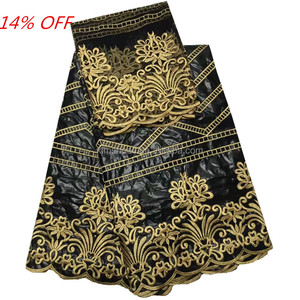 1303 Dentelle <span class=keywords><strong>Bazin</strong></span> Blanche 5 Yards et Dentelle Française 2 Yards, <span class=keywords><strong>Robe</strong></span> Broderie <span class=keywords><strong>Bazin</strong></span> Africaine, Tissu Africain - Product Image 6