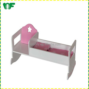 Gros bébé enfants jouet en bois <span class=keywords><strong>poupée</strong></span> <span class=keywords><strong>lit</strong></span> - Product Image 1