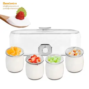 Automatische Yoghurt Maker Met Capaciteit Van 0.8L In Totaal En 4 Glazen Pot