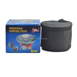Brûleur <span class=keywords><strong>de</strong></span> Butane à Propane, réchaud d'extérieur pliable et Portable, coupe-vent <span class=keywords><strong>de</strong></span> Camping, pour l'extérieur, nouveau style - Product Image 1