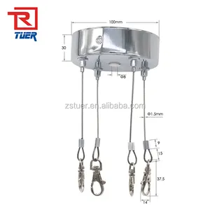 High Quality Adjustable 4 Leg Hook Hanger Wall Panels Suspension Light Lifting System Hanging Kit