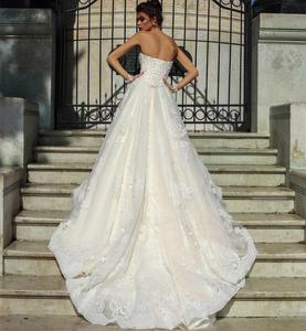 Abito Da Sposa Marca Vestido de baile Vestido de novia de encaje sexy <span class=keywords><strong>con</strong></span> velo <span class=keywords><strong>para</strong></span> <span class=keywords><strong>Bodas</strong></span> de Dubai - Product Image 3