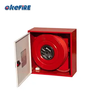 Okefire不锈钢防火金属防火软管卷盘柜