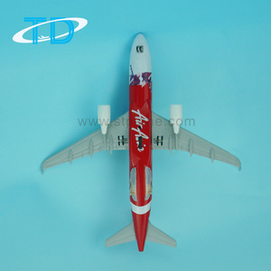 AirAsia A320 16cm Flugzeug modell Metall Zink druckguss mit Fahrwerk lackierte Technik - Product Image 2