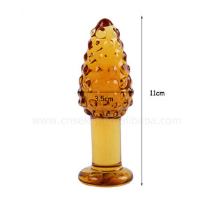 Kristallglas Analsex-Spielzeuge Analplug Glasdildo Prostata-Massagegerät Analkugeln Butt Plug Sexspielzeuge - Product Image 2