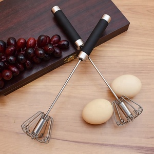 Nouveau <span class=keywords><strong>fouet</strong></span> et batteur à œufs semi-automatique rotatif en acier inoxydable de 10 pouces, écologique, pour la <span class=keywords><strong>cuisine</strong></span> domestique - Product Image 3