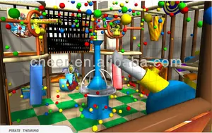 Indoor Amusement Playground Cheer Amusement Children Themed Ocean And Pirate Indoor Playground