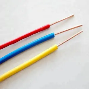 Cable de cobre rígido de 1,5 MM aislado de PVC