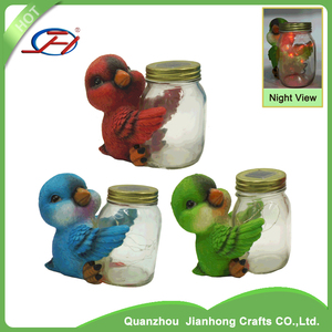 <span class=keywords><strong>Animal</strong></span> pájaro loro lcondiments almacenamiento resina Botte - Product Image 5