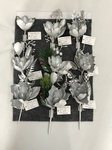 Petite Décoration de Noël <span class=keywords><strong>Fleur</strong></span> de <span class=keywords><strong>Poinsettia</strong></span> Artificielle avec Paillettes - Product Image 6