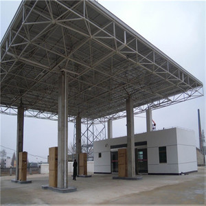 Structure en acier préfabriquée pour station-service, toit en structure spatiale en acier - Product Image 4