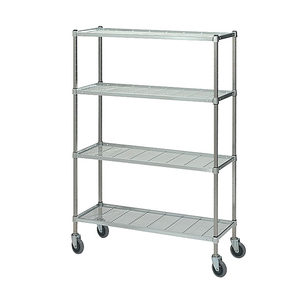 NSF & ISO Mobile Wire Shelving Rack Lagerung Einstellbare, langlebige Garage Business Organized Four Wheels Caster - Product Image 4