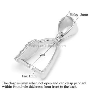 XD P658-accesorios para colgante de Plata de Ley 925, clip grande, hebilla de cristal, hebilla de clip grande L - Product Image 3
