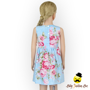 48BQA029 Yihong Hoa Vải Dệt 100% In Cho Bé Gái 0-6 Tuổi Mặc Áo Dài Bé Gái Thiết Kế Đơn Giản - Product Image 6