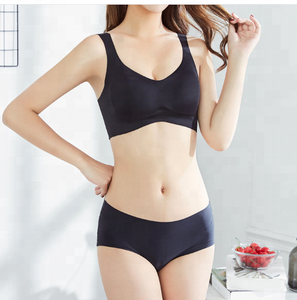 Conjunto de Lencería Sexy para Adolescentes, Brasier y Bragas sin Costuras, Ropa Interior Deportiva sin Costuras para Mujer - Product Image 2
