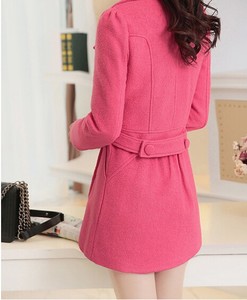 EY0234A <span class=keywords><strong>Cappotto</strong></span> da Donna <span class=keywords><strong>Turco</strong></span> alla Moda con Zip Frontale, Maniche Lunghe in Pelle e Risvolto - Product Image 5