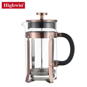 Premium hitze beständige Boro silikat glastopf Kaffee kolben Set French Press Kaffee maschine Edelstahl