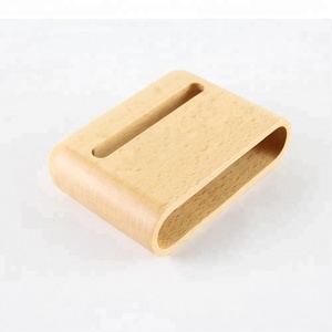 Yeni Ürünler Kiraz Ahşap Hoparlör Standı ile Özel Oyulmuş Logo - Product Image 4