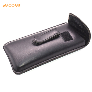Miymaofar — <span class=keywords><strong>étui</strong></span> à <span class=keywords><strong>lunettes</strong></span> en cuir noir <span class=keywords><strong>souple</strong></span>, <span class=keywords><strong>étui</strong></span> <span class=keywords><strong>fantaisie</strong></span> rectangulaire avec pince à ceinture - Product Image 2