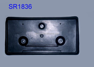 Soporte de plástico americano para matrícula de coche, negro - Product Image 5