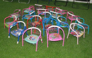Dibujos Animados sentado ligero hogar dormitorio de bebé para niños asiento Metal conveniencia rápida silla asiento - Product Image 6