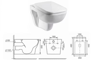 Yyu ahorro <span class=keywords><strong>de</strong></span> agua pared colgaba WC cisterna empotrada WC Bowl <span class=keywords><strong>baño</strong></span> armario - Product Image 3