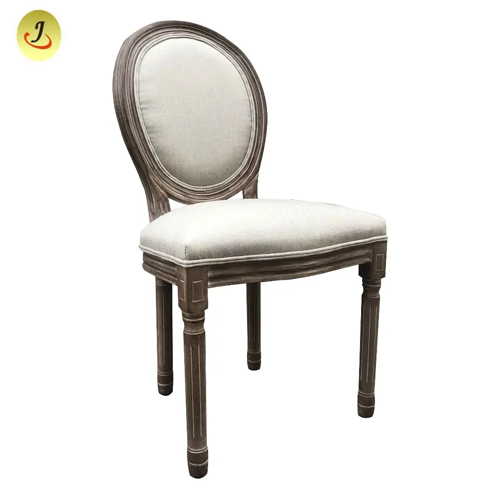 French Victoria Style Wooden Round Back Luis Ghost Chair