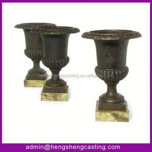 <span class=keywords><strong>2016</strong></span> caliente barato antiguo macetas de suministros de hierro fundido ollas de metal al por mayor macetas y jardineras - Product Image 5
