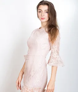 2018 Lace Dress Fabric Latest Casual Dress Designs Fashion Dress