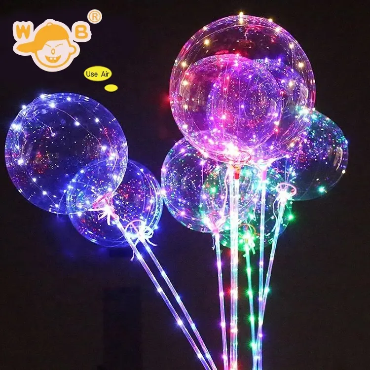 Balão bobo inflável de led, alta qualidade, decoração natalina, com luz piscante colorida