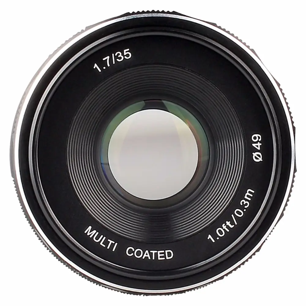 Meike 35mm F1.7 büyük diyafram geniş açı manuel odak lensi APS-C Canon/Sony/<span class=keywords><strong>Nikon</strong></span> için/Fuji/ 4/3 montaj aynasız kameralar