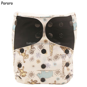 tela interior de gamuza lavable pañales de bebé pororo Pul impermeable impresión digital para <span class=keywords><strong>3</strong></span> -15 kgs. ajustable - Product Image 2
