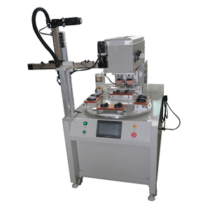 one color Servo Rotating sealed ink cup automatic pad printing machine for small plastic cover pad printer