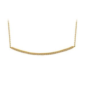 Collar de línea de agua con encanto de moda de oro macizo de 14K, joyería fina para mujer, hecho en Turquía - Product Image 1