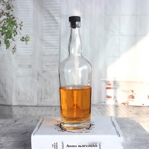 High Quality Glass Wine Package <strong>Bottle</strong> for Alcohol Drinks and Liquors <strong>Cork</strong> Glass Wine <strong>Bottle</strong> 750ml - Product Image 2