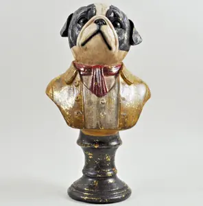 customized Dapper Dressed up Animal Figurine Bust Quirky Retro Ornament Curio resin Steampunk