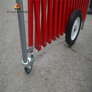 Maxpand Metal Al aire libre <span class=keywords><strong>Tempora</strong></span> Expandiblel Barrera extensible Plegable Flexible Valla - Product Image 4
