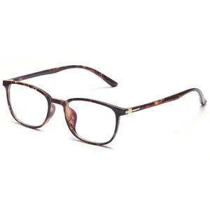 En Stock En Gros Hommes Lunettes Optiques Lunettes Plein Cadre En Métal Charnière TR 90 Anti Bleu Cadre Optique Sans Plaquette