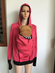 Porte-bébé veste Kangaroo manteau portage à capuche manteau - Product Image 5