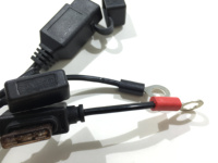 Motorrad SAE-Stecker 7,5A Sicherungshalter 8,5mm Anschlussklemme 18AWG SPT-2 Kupferleiter Stecker/Buchse Stromkabel-Set