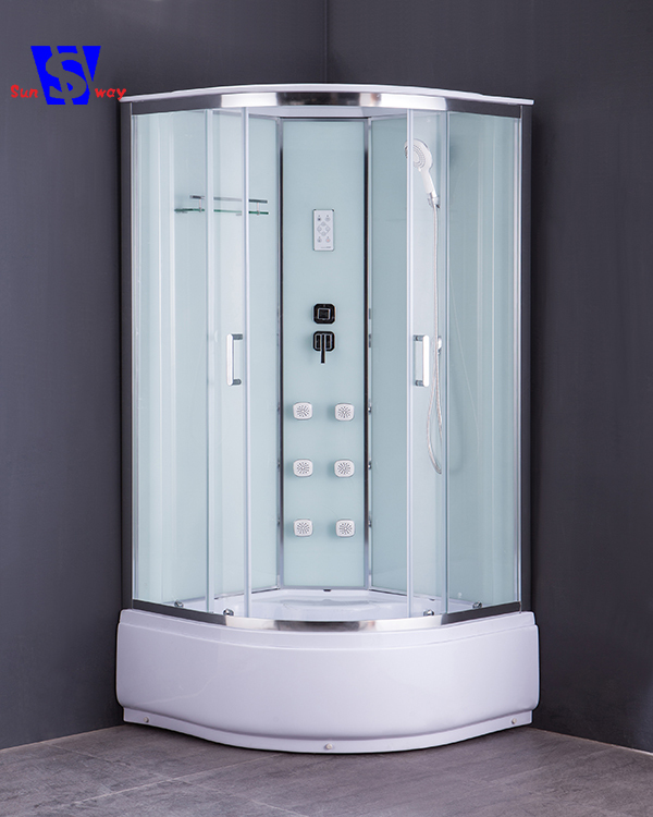 D'aluminium En circulation Cadre Rond L'ukraine 90x90 CM Cabines De Douche