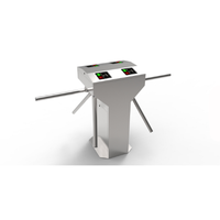 Tourniquet trépied et portillon rotatif automatiques avec lecteur de codes QR/RFID, en acier inoxydable, protection IP68, garantie 3 ans, pour usage en salle de sport